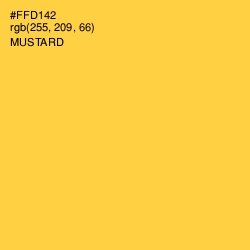 #FFD142 - Mustard Color Image