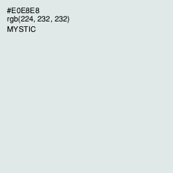 #E0E8E8 - Mystic Color Image
