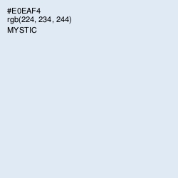 #E0EAF4 - Mystic Color Image