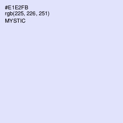 #E1E2FB - Mystic Color Image