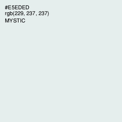 #E5EDED - Mystic Color Image