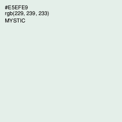 #E5EFE9 - Mystic Color Image