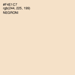 #F4E1C7 - Negroni Color Image
