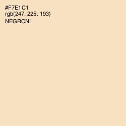 #F7E1C1 - Negroni Color Image