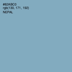 #82ABC0 - Nepal Color Image