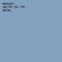 #84A2C0 - Nepal Color Image