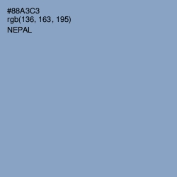 #88A3C3 - Nepal Color Image