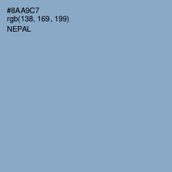 #8AA9C7 - Nepal Color Image