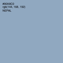 #90A8C0 - Nepal Color Image