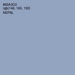 #92A3C0 - Nepal Color Image