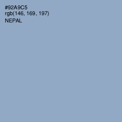 #92A9C5 - Nepal Color Image