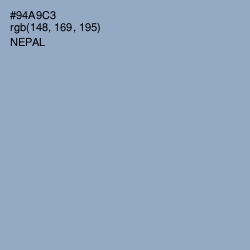 #94A9C3 - Nepal Color Image