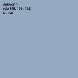 #95A9C0 - Nepal Color Image