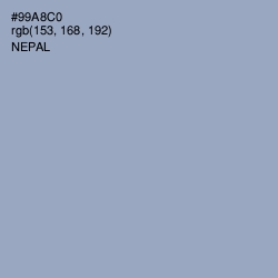 #99A8C0 - Nepal Color Image