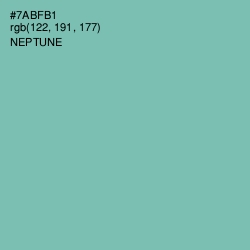 #7ABFB1 - Neptune Color Image