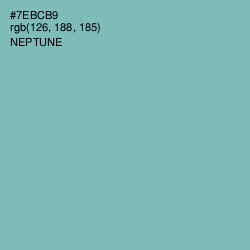 #7EBCB9 - Neptune Color Image