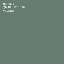 #677D74 - Nevada Color Image