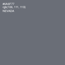 #6A6F77 - Nevada Color Image