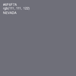 #6F6F7A - Nevada Color Image