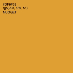 #DF9F33 - Nugget Color Image