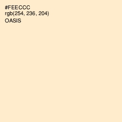 #FEECCC - Oasis Color Image