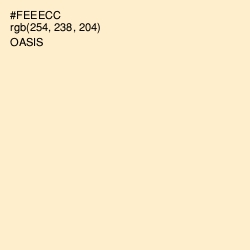 #FEEECC - Oasis Color Image
