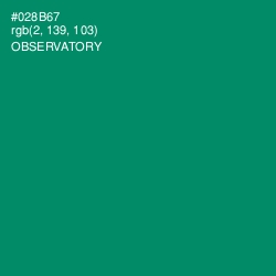 #028B67 - Observatory Color Image