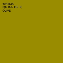 #9A8C00 - Olive Color Image
