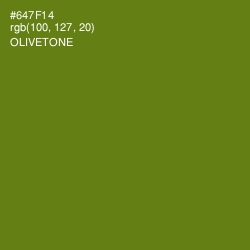 #647F14 - Olivetone Color Image