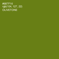 #687F16 - Olivetone Color Image