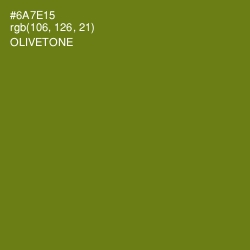 #6A7E15 - Olivetone Color Image
