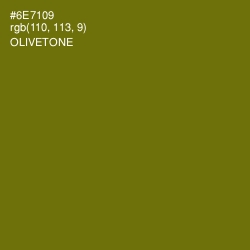 #6E7109 - Olivetone Color Image