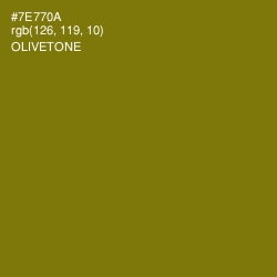 #7E770A - Olivetone Color Image