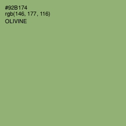 #92B174 - Olivine Color Image