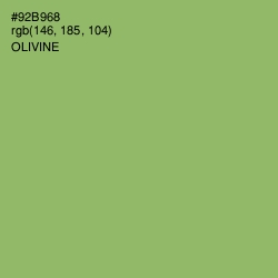 #92B968 - Olivine Color Image