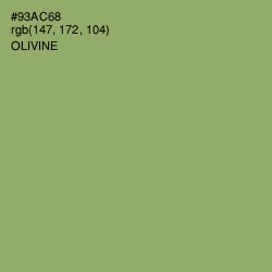 #93AC68 - Olivine Color Image