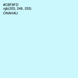 #CBF8FD - Onahau Color Image