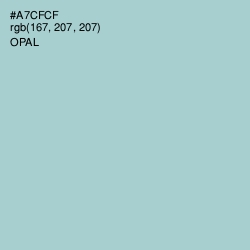 #A7CFCF - Opal Color Image