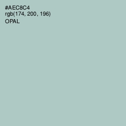 #AEC8C4 - Opal Color Image