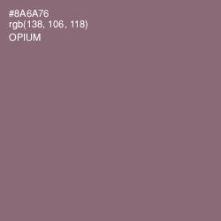 #8A6A76 - Opium Color Image
