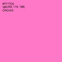 #FF77C6 - Orchid Color Image