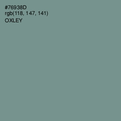 #76938D - Oxley Color Image