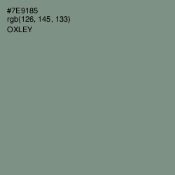 #7E9185 - Oxley Color Image
