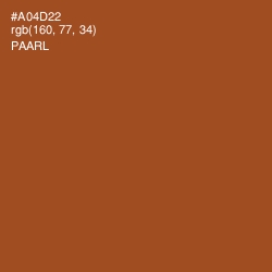 #A04D22 - Paarl Color Image