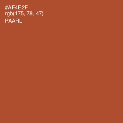 #AF4E2F - Paarl Color Image