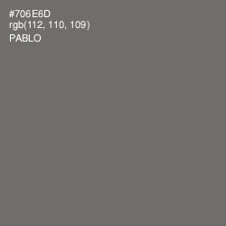 #706E6D - Pablo Color Image