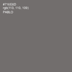 #716E6D - Pablo Color Image
