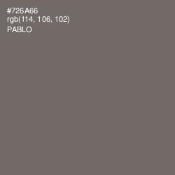 #726A66 - Pablo Color Image