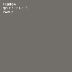#726F6A - Pablo Color Image