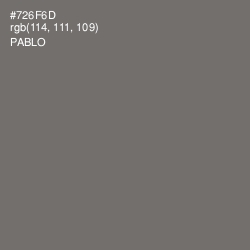 #726F6D - Pablo Color Image